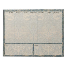 ウィークリーリスト – William Morris Peacocks and Dragons ノートパッド