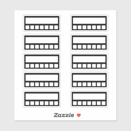 ウィークリー習慣トラッカー シール (シート)