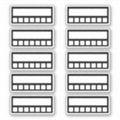 ウィークリー習慣トラッカー シール (正面)