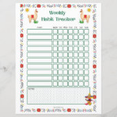 ウィークリーCrix Tracker Printable - Lama Edition (正面)