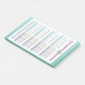 ウィークリーMedsビタミンと水トラッカー ポストイット (アングル)