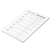 ウィークリーTo-Doプランナー ノートパッド (アングル)