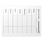 ウィークリーTo-Doプランナー ノートパッド (正面)