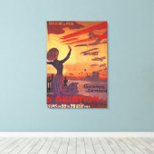 ウィーク素晴らし・オブ・アビエーション – 女性用ポスター キャンバスプリント (インサイチュ (ウッドフロア))