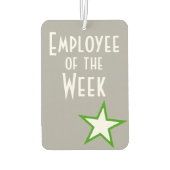 ウィーク賞の従業員 カーエアーフレッシュナー (裏面)