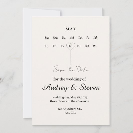 ウィーク・オブ・ラブ結婚式招待状 招待状 (正面)