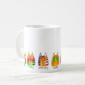 ウィーク・キャットおもしろい・日の日 コーヒーマグカップ (正面左)