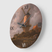ウィーク・ビジ・デュルステデの風車: ラージ壁時計 (傾斜)