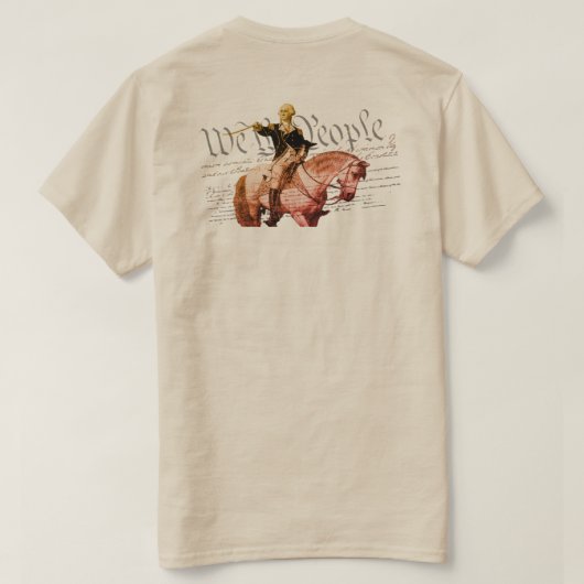 ウィーザピーズワシントン色の濃淡 Tシャツ (デザイン裏面)