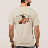 ウィーザピーズワシントン色の濃淡 Tシャツ (裏面)