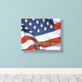 ウィーザピープルフラッグキャンバスプリント キャンバスプリント (インサイチュ (ウッドフロア))