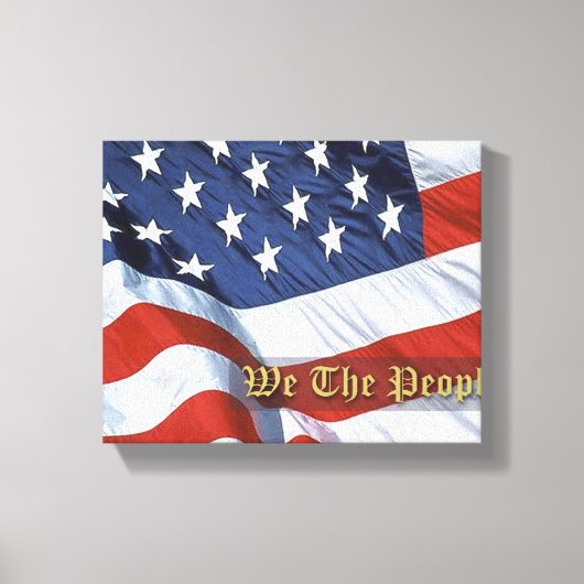 ウィーザピープルフラッグキャンバスプリント キャンバスプリント (正面)