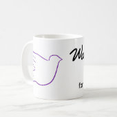 ウィージングピースドーブマグ コーヒーマグカップ (正面左)