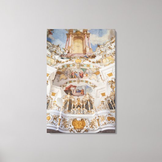 ウィースキルヒチャーチインテリア キャンバスプリント (正面)