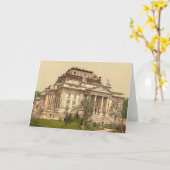 ウィースバーデンのオペラハウスの空白のなカード カード (黄色い花)