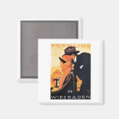 ウィースバーデン旅行ポスター マグネット (正面/裏面)