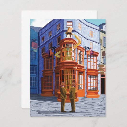 ウィースリーの魔法使い喘息のフレッドとジョージ ノートカード (正面/裏面)