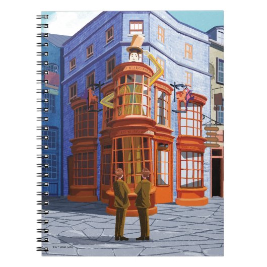 ウィースリーの魔法使い喘息のフレッドとジョージ ノートブック (正面)