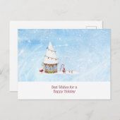 ウィーズ最高のハッピーホリデー格言ホームハガキ シーズンポストカード (正面/裏面)