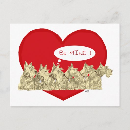 ウィートスコッツバレンタイン シーズンポストカード (正面)