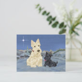 ウィートスコットランドとパップクリスマス シーズンポストカード (スタンド正面)