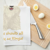 ウィートスコティッシュテリアキング キッチンタオル (四つ折り)