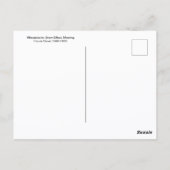 ウィートスタックス、雪の朝クロード・モネ葉書 ポストカード (裏面)