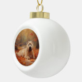 ウィートテリアイン紅葉秋インスパイア セラミックボールオーナメント (右)