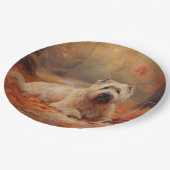 ウィートテリアイン紅葉秋インスパイア ペーパープレート (アングル)