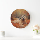 ウィートテリアイン紅葉秋インスパイア ラージ壁時計 (ホーム)