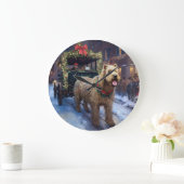 ウィートテリアクリスマスフェスティバルシーズン ラージ壁時計 (ホーム)
