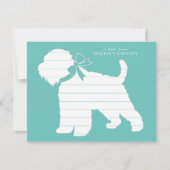 ウィートテリアドッグシルエット サンキューカード (正面)