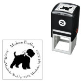 ウィートテリアドッグシルエット セルフインキングスタンプ (インサイチュ)