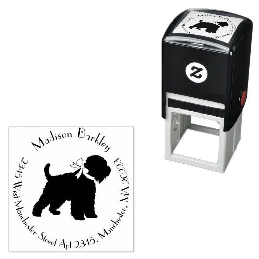 ウィートテリアドッグシルエット セルフインキングスタンプ (インサイチュ)