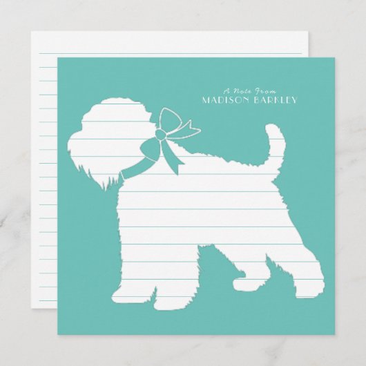 ウィートテリアドッグパピー サンキューカード (正面/裏面)