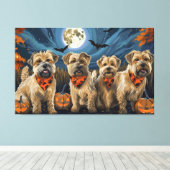 ウィートテリアハロウィン不気味 キャンバスプリント (インサイチュ (ウッドフロア))