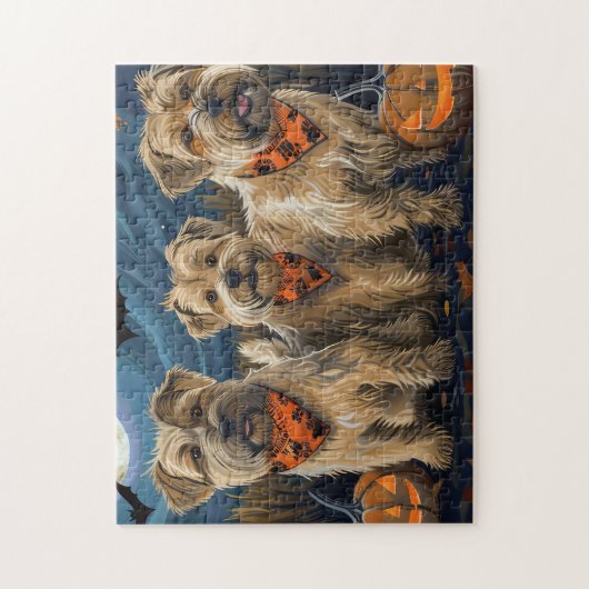 ウィートテリアハロウィン不気味 ジグソーパズル (縦)