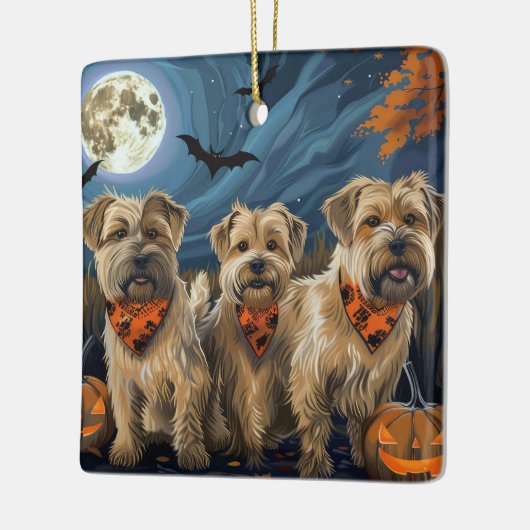 ウィートテリアハロウィン不気味 セラミックオーナメント (左)