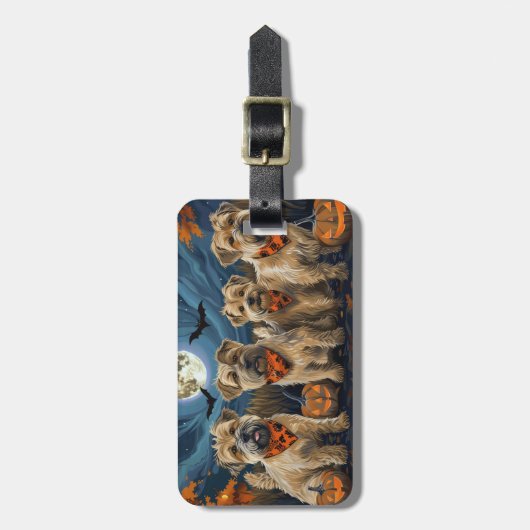 ウィートテリアハロウィン不気味 ラゲッジタグ (正面縦)