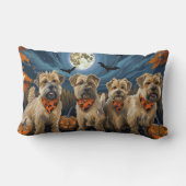 ウィートテリアハロウィン不気味 ランバークッション (裏面)