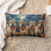 ウィートテリアハロウィン不気味 ランバークッション (ブランケット)