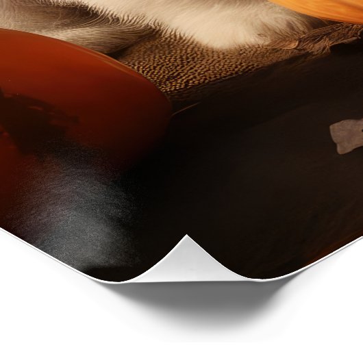 ウィートテリアパピーオータムデライトカボチャ ポスター (コーナー)