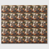 ウィートテリアパピーオータムデライトカボチャ ラッピングペーパー (フラット)