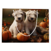 ウィートテリアパピーオータムデライトカボチャ ラージペーパーバッグ (裏面)