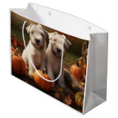 ウィートテリアパピーオータムデライトカボチャ ラージペーパーバッグ (裏面アングル)