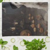 ウィートテリアパンプキンハロウィンホラー キッチンタオル (折り畳み)