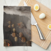 ウィートテリアパンプキンハロウィンホラー キッチンタオル (四つ折り)