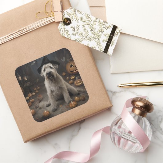 ウィートテリアパンプキンハロウィンホラー スクエアシール (ギフト)