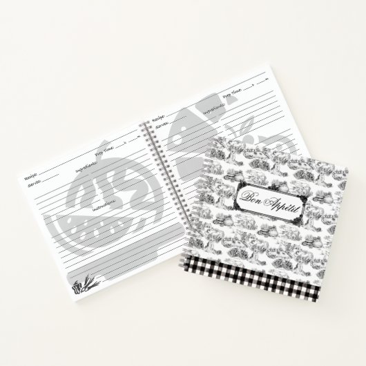 ウィートテリアブラックトイレボンアペティレシピ ノートブック (内部)