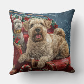 ウィートテリアードッグクリスマスフェスティバル クッション (裏面)